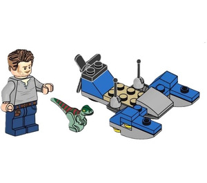 LEGO Owen with Swamp Speeder and Raptor 122331