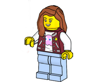 LEGO PAC-MAN Female Game Operator Minifigur