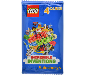 LEGO Pack of 4 - Incredible Inventions - Create the World Trading Cards