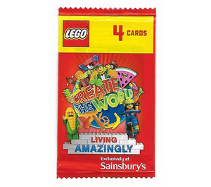 LEGO Pack of 4 - Living Amazingly - Create the World Trading Cards