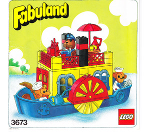 LEGO Paddle Steamer Set 3673 Instructions