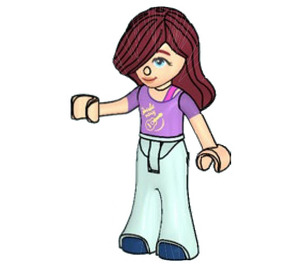 LEGO Paisley (Lavender Shirt with Dark Pink Strap) Minifigure