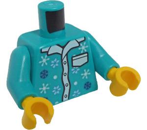 LEGO Pajamas Torso med Snowflakes (973 / 76382)