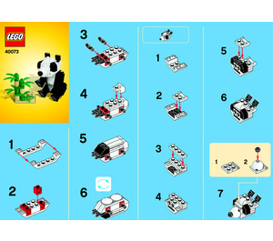 LEGO Panda 40073 Instructies