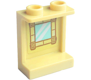 LEGO Panel 1 x 2 x 2 with Bamboo Window Sticker with Side Supports, Hollow Studs (6268)