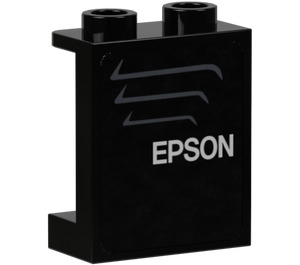 LEGO Panel 1 x 2 x 2 with "EPSON" (Text Right) Sticker with Side Supports, Hollow Studs (6268)