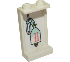 LEGO Panel 1 x 2 x 3 with Drip Bottle Sticker with Side Supports - Hollow Studs (35340)