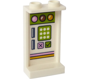 LEGO Panel 1 x 2 x 3 with Ice Cream Machine Panel Sticker with Side Supports - Hollow Studs (35340)