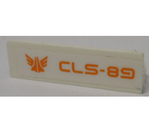LEGO Panel 1 x 4 with Rounded Corners with 'CLS-89' and Galaxy Squad Logo (Right) Sticker (15207)