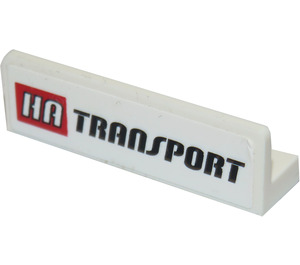LEGO Panel 1 x 4 with Rounded Corners with 'HA TRANSPORT' Sticker (15207 / 30413)