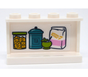 LEGO Panneau 1 x 4 x 2 avec Foodstuffs Autocollant (14718)