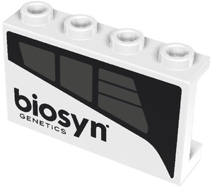 LEGO Panel 1 x 4 x 2 with Panels and ‘biosyn GENETICS’ (Right) Sticker