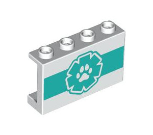 LEGO Panel 1 x 4 x 2 with Paw Print (14718 / 101397)