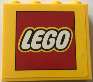 LEGO Panel 1 x 4 x 3 with LEGO Logo Sticker with Side Supports, Hollow Studs (35323)