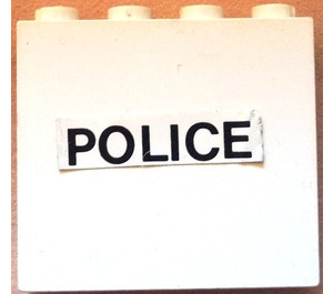 LEGO Panneau 1 x 4 x 3 avec "Police" Autocollant sans supports latéraux, tenons pleins (4215)