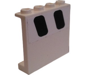 LEGO Panneau 1 x 4 x 3 avec Deux Windows (Droite) Autocollant avec supports latéraux, tenons creux (60581)