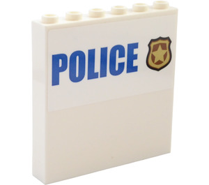 LEGO Panel 1 x 6 x 5 with Badge,"POLICE" Outside and Board with Photos, Notes Inside Sticker (59349)
