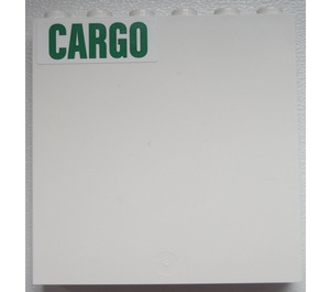 LEGO Panel 1 x 6 x 5 with Cargo Sign (Left) Sticker (59349)