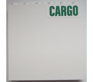 LEGO Panel 1 x 6 x 5 with Cargo Sign (Right) Sticker (59349)