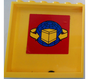 LEGO Panel 1 x 6 x 5 with Global Transport Sticker (59349)