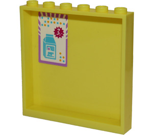 LEGO Panel 1 x 6 x 5 with Milk Carton Sticker (59349)