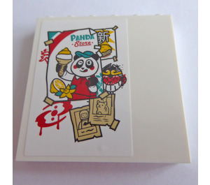 LEGO Panneau 1 x 6 x 5 avec Panda et 'PANDA Store' Autocollant (59349)