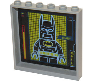 LEGO Панел 1 x 6 x 5 с 'READY' и Batman На Screen Стикер (59349 / 59350)