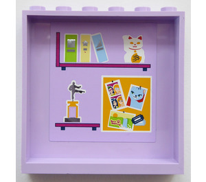 LEGO Panel 1 x 6 x 5 with with Shelves and Bulletin Board Sticker (59349)