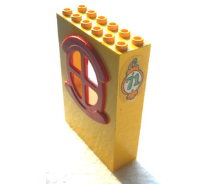 LEGO Paneel 2 x 6 x 7 Fabuland Muur Assembly met '71' Sticker