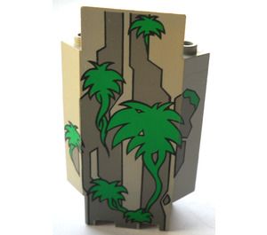 LEGO Panel 3 x 3 x 6 Corner Wall with Vines with Bottom Indentations (2345)