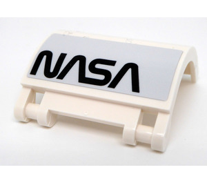 LEGO Panel 3 x 4 x 3 Curved with Hinge with Black 'NASA' Right Side Sticker (18910)