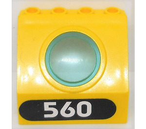LEGO Panel 3 x 4 x 3 with Porthole with '560' Sticker (30080)