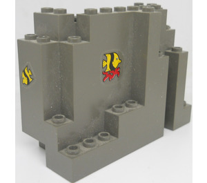 LEGO Panneau 4 x 10 x 6 Osciller Rectangular avec stickers from set 6560 (6082)