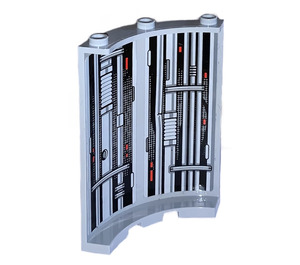 LEGO Panel 4 x 4 x 6 Curved with Death Star Reactor Shaft Sticker (30562)