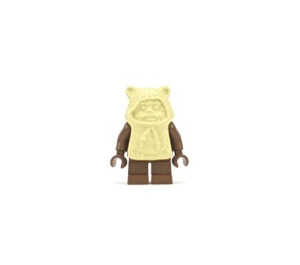 LEGO Paploo met Zandbruin Kap en Gezicht Minifiguur