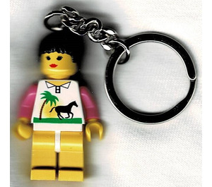LEGO Paradisa Female mit Pferd Shirt Schlüssel Kette