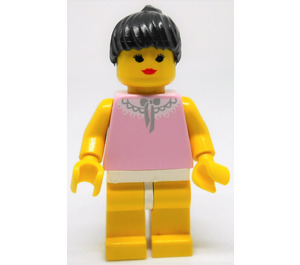 LEGO Paradisa Female met Pink Top en Lace Collar minifiguur
