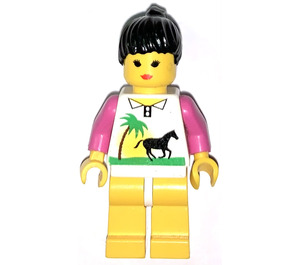 LEGO Paradisa Tyttö jossa Valkoinen Shortsit Minihahmo