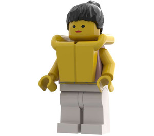 LEGO Paradisa Lady med Lyserød Top Minifigur