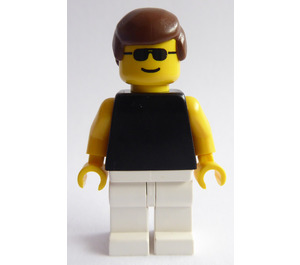 LEGO Paradisa Male mit Sunglasses, Schwarz oben und Weiß Beine Minifigur