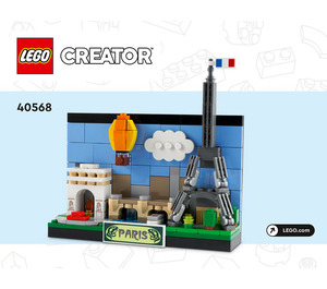 LEGO Paris Postcard 40568 Instructions
