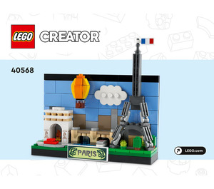 LEGO Paris Postcard 40568 Instructies