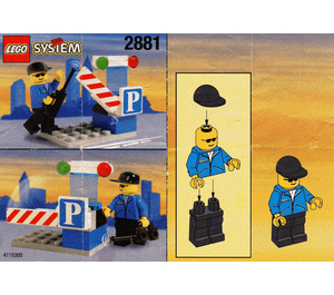 LEGO Parking Gate Attendant 2881 Instruktioner