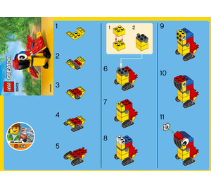 LEGO Parrot Set 30472 Instructions