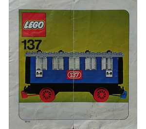 LEGO Passenger Sleeping Car Set 137-2 Instructions