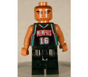 LEGO Pau Gasol, Memphis Grizzlies, Road Uniform, #16 Minifigure