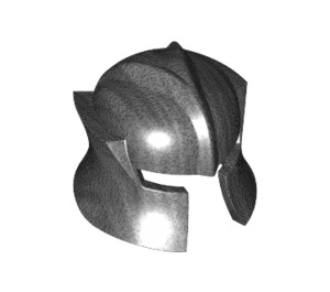 LEGO Parelmoer Donkergrijs Angled Helm met Cheek Protection (48493 / 53612)