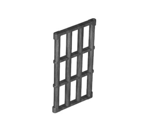 LEGO Pearl Dark Gray Bar 1 x 4 x 6 with Grille Window (92589)