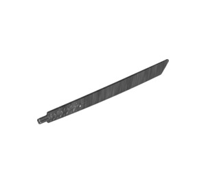 LEGO Pearl Dark Gray Blade 1 x 16 with Axle (98135)