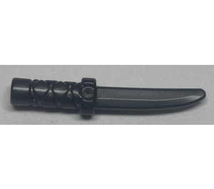 LEGO Pearl Dark Gray Dagger with Cross Hatch Grip